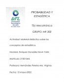 Actividad: Material didáctico sobre los conceptos de estadística