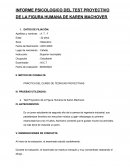 INFORME PSICOLOGICO DEL TEST PROYECTIVO DE LA FIGURA HUMANA DE KAREN MACHOVER