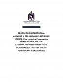 Actividad Educar para el bienestar