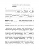ANEXO CONTRATO DE TRABAJO SUSPENSIÓN TEMPORAL