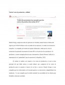 Noticia Costo de producción y utilidad