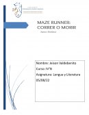 La obra literaria The Maze Runner Correr o Morir