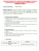 INFOME DEL ESTADO ACTUAL, INSPECCION, MANTENIMIENTO Y MEDICION DE RESISTENCIA DEL SISTEMA DE PUESTA A TIERRA(SPTA) DEL ASCENSOR TORRE A1