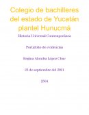 Historia Universal Contemporánea Portafolio de evidencias