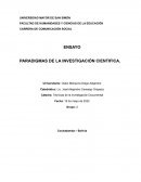 PARADIGMAS DE LA INVESTIGACIÓN CIENTIFICA.