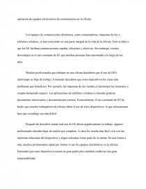 Operacion de equipoa electronicos de comunicacion en la oficina. Página 1