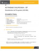 EXAMEN FINAL DE DESARROLLO DEL TALENTO -UPN