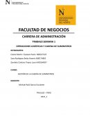 OPERACIONES LOGÍSTICAS Y CADENA DE SUMINISTROS