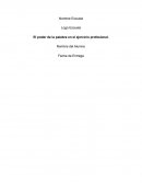 Ensayo El poder de la Palabra