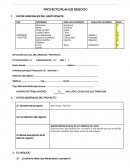 PROYECTO/PLAN DE NEGOCIO
