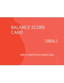 BALANCE SCORE CARD AMB CONSTRUCCIONES SAC