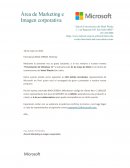 Área de Marketing e Imagen corporativa