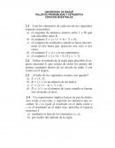 TALLER DE PROBABILIDAD Y ESTADÍSTICA. ESPACIOS MUESTRALES