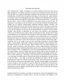 Carta para mis maestros