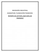 REPORTE DE LECTURA ¿QUÉ SON LAS FINANZAS?