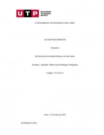 INTELIGENCIA EMOCIONAL EN MI VIDA. Página 1