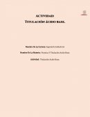 Titulación ácido base