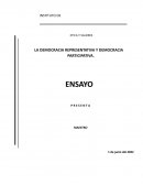 LA DEMOCRACIA REPRESENTATIVA Y DEMOCRACIA