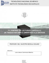 Un traductor simple orientado a sintaxis. Página 1