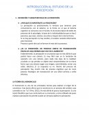 INTRODUCCIÓN AL ESTUDIO DE LA PERCEPCIÓN