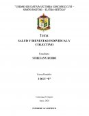 SALUD Y BIENESTAR INDIVIDUAL Y COLECTIVO