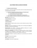 GUIA PRIMER PARCIAL DERECHO ROMANO