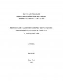 PROPUESTA DE UNA GESTIÓN ADMINISTRATIVA