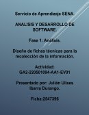 Fichas tenicas de software