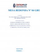MESA REDONDA - PLANIFICACION DE OPERACIONES