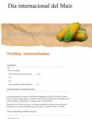 Dia interncaional del maiz