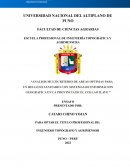 Analisis multicriterio de areas optimas para un relleno sanitario con sistemas de informacion geografica