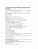 VALORACION DE ENFERMERIA AL INGRESO