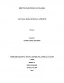 RESTITUCION DE TIERRAS EN COLOMBIA