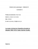 La mujer criminal en Argentina durante la década 1900-1916: Caso Carmen Guillot