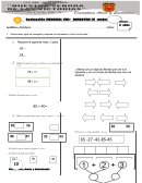 Exámenes s/r 5 años matemática