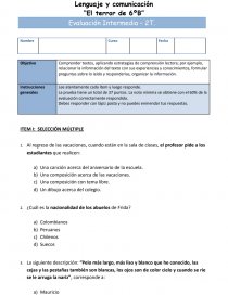 Lenguaje y comunicación “El terror de 6ºB”. Página 1