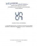 LA GRAFOMOTRICIDAD PARA LA ESCRITURA EN ESTUDIANTES DE PRIMER GRADO DE LA UNIDAD EDUCATIVA ESTATAL “LA LUCIA “, MUNICIPIO AGUA BLANCA