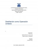 Destilación como Operación Unitaria