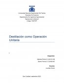 Destilación como Operación Unitaria