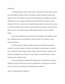 La Administración por objetivos (APO)