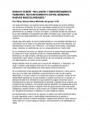 Inclusión y empoderamiento femenino, reconocimiento entre géneros, nuevas masculinidades