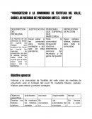 Concientizar a la comunidad de Teotitlan del Valle, sobre las medidad de prevencion ante el covid-19