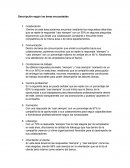 Descripcion segun areas encuestadas