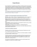 Caso Enron ¿Cuál fue el problema central?