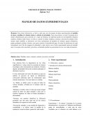 Manejo de datos experimentales