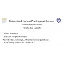 Mi experiencia de aprendizaje. “Acepciones y alcances del vocablo ius”