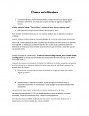 El amor en la literatura