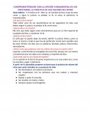 COMPROMETIÉNDOSE CON LA OPCIÓN FUNDAMENTAL DE LOS CRISTIANOS, LA PRÁCTICA DE LOS VALORES DEL REINO