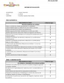 INFORME DE EVALUACIÓN .AULA : 5 AÑOS