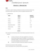 Contabilidad General - Ejercitación